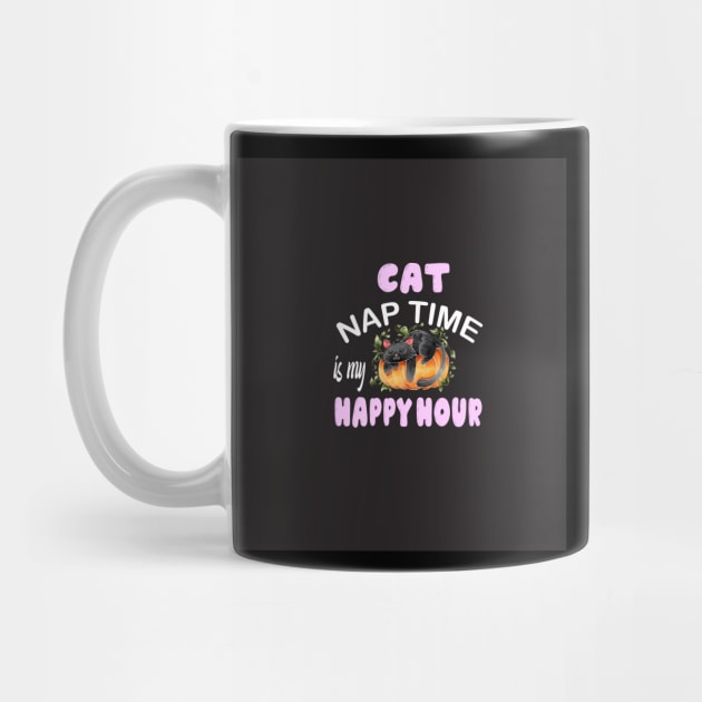 cat nap time is my happy hour by Designdaily